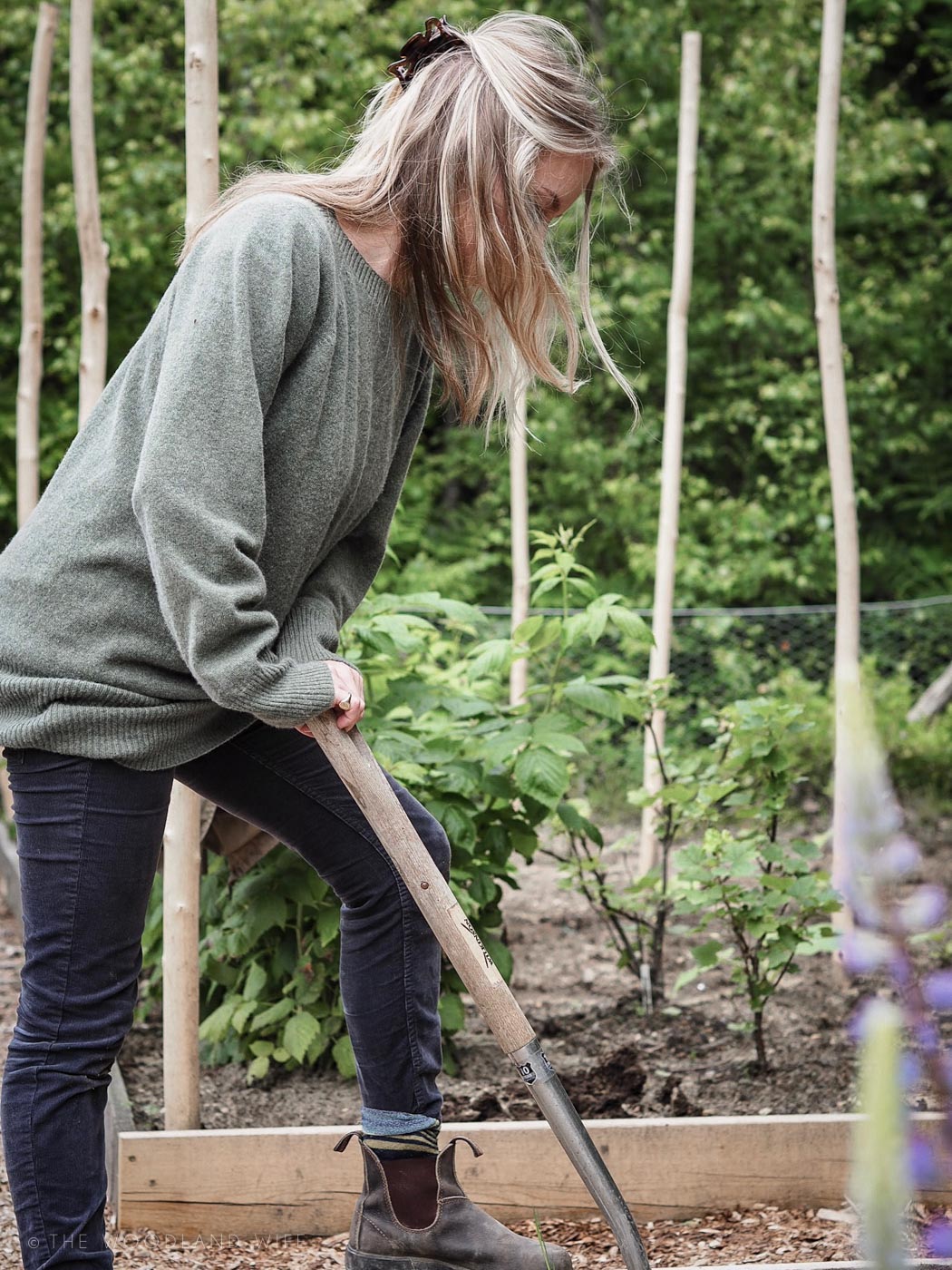 The Woodland Wife - Woodland Vegetable Garden - Grow Your Own - Celtic and Co - Womens Knitwear