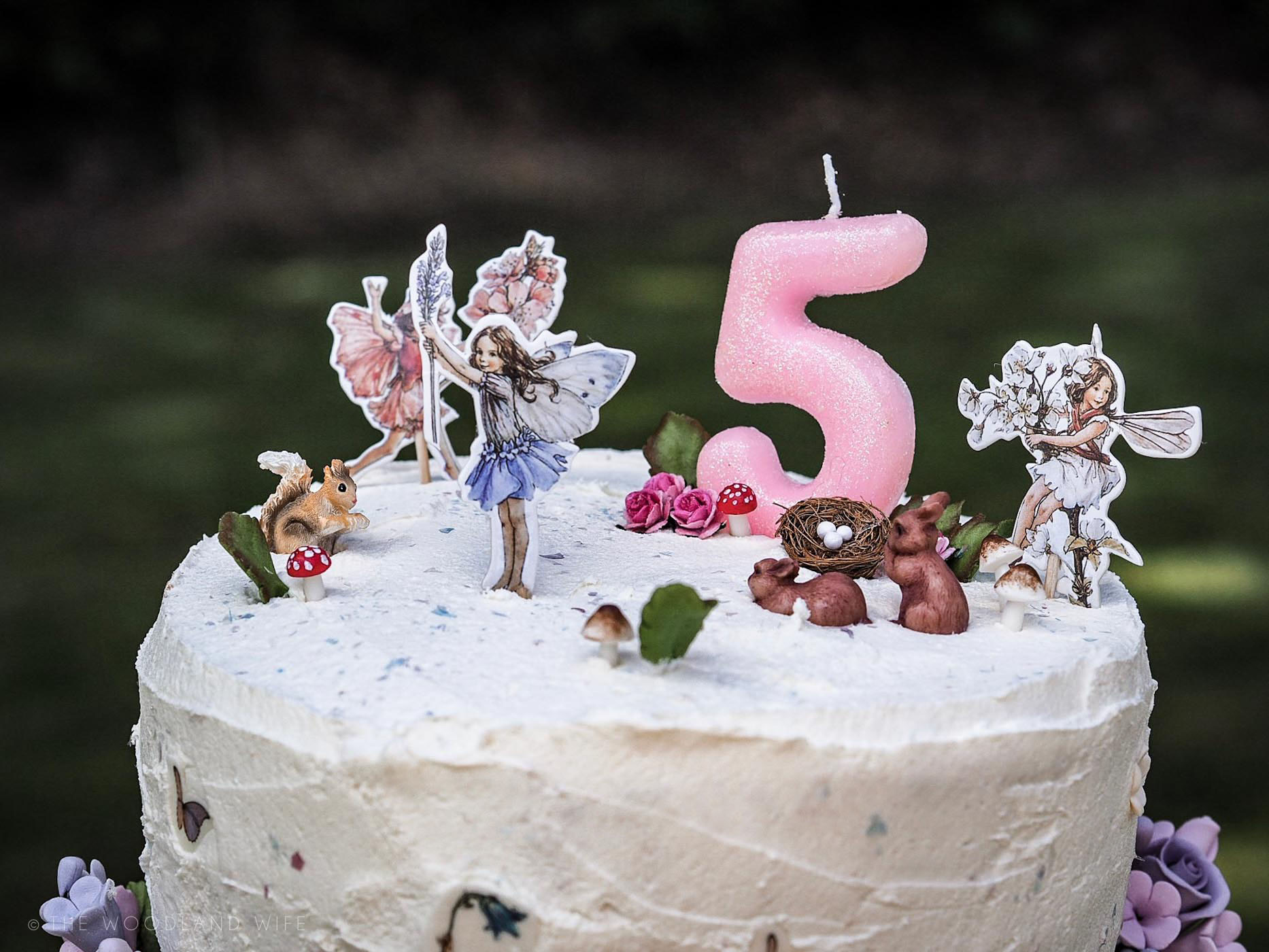 The Woodland Wife - Flower Fairy Party - Woodland Party - Flower Fairy Birthday Cake - Fairies