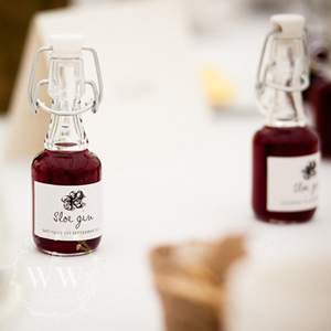 The Woodland Wife 10 signs of Autumn - Sloe Gin Wedding Favors