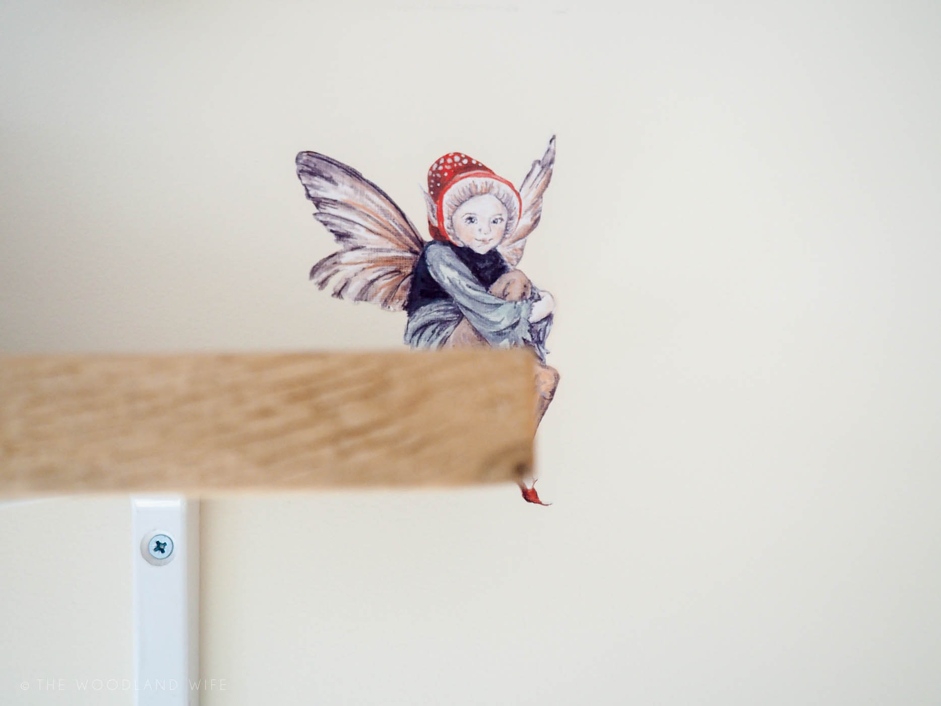 The Woodland Wife - Smock and Ballpoint Wildlife Wall Decal, Fairy Wall Decal